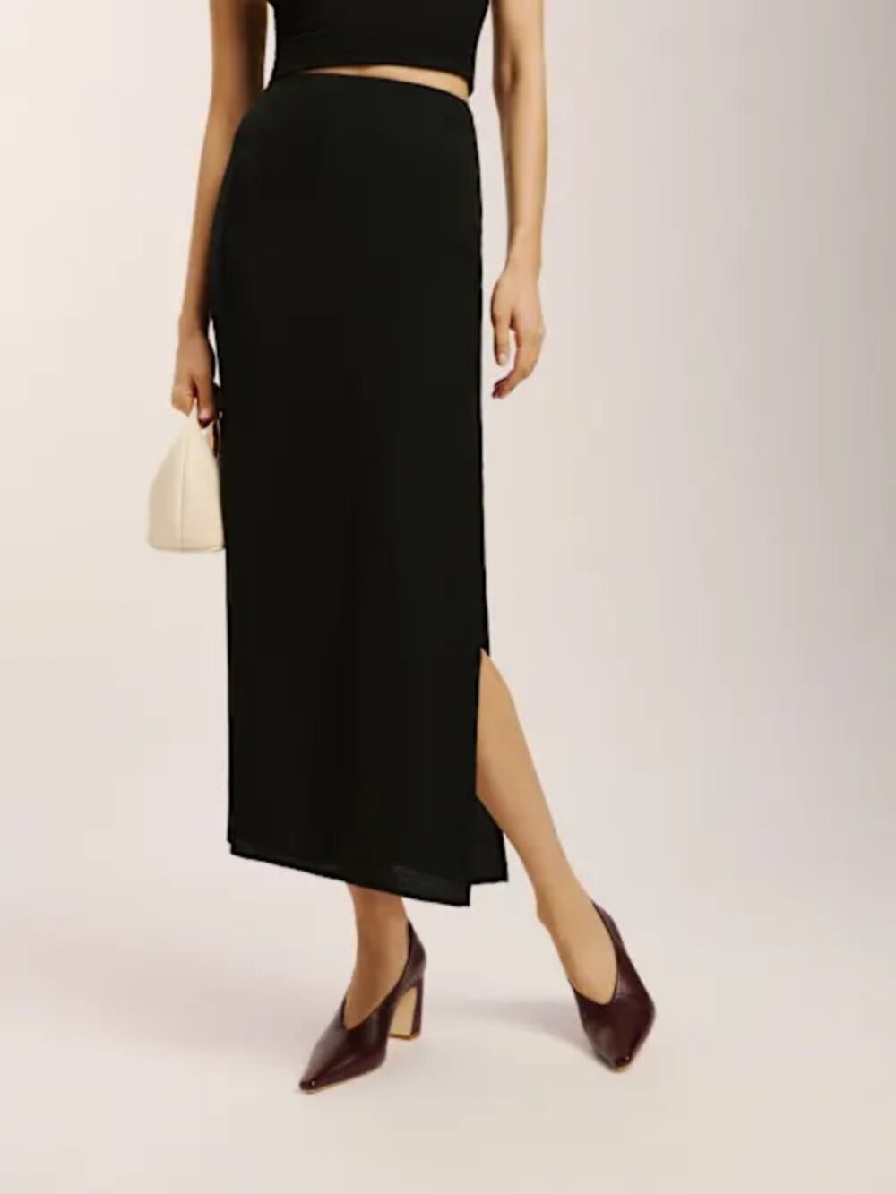 Reformation Nori Skirt Black - Size 8